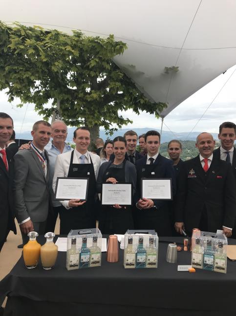 Philippe Rispal, Thierry Demolliens, Richard Galy, maire de Mougins, Alexandre Verdier, Alice Grossi, Pierre Bernard et Emmanuel Fournis.