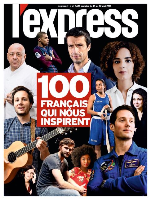 Thierry Marx à la Une de L'Express consacrée aux 100 Français qui nous inspirent.