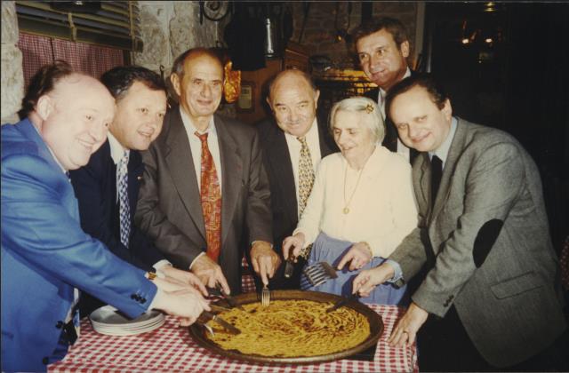 n 1996 à l'occasion du MOF à Nice chez la 'Mère Barale' qui avait confectionné une socca pour ses hôtes