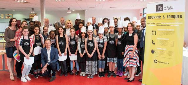 L'ensemble des collégiens pour la finale des Brigades Culinaires