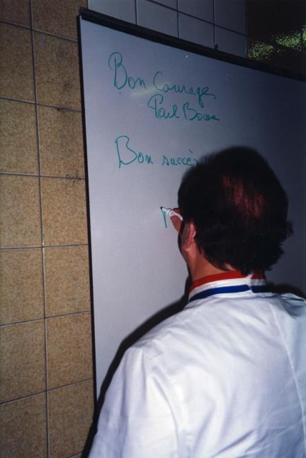 Joël Robuchon, pendant le concours du MOF à Nice en 1996