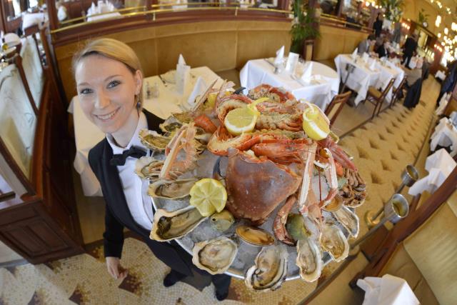 Fruits de mer à l'honneur : esprit brasserie oblige.