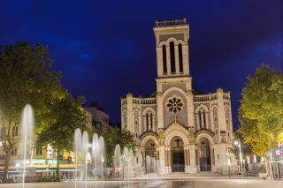 La cathédrale Saint-Charles Borromée de Saint-Etienne.