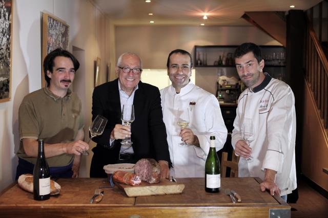 Jean-François Mesplède et les trois 'Coups de Coeur' 2013 : Guillaume Monjuré, Clovis Khoury et Alexis Pouly.