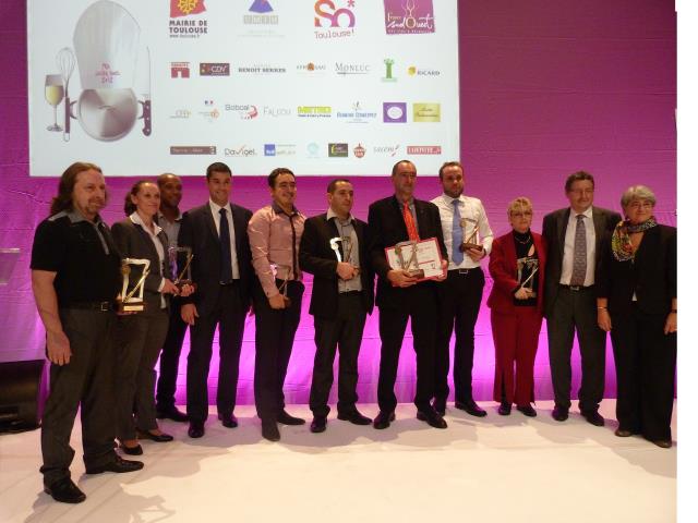 Remise du prix Lucien Vanel à Toulouse, les lauréats. Le meileur de la cuisine toulousainne.