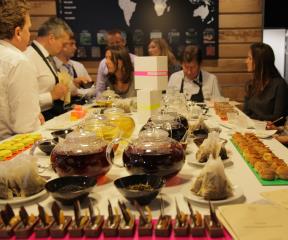 'Accord thés & pâtisseries françaises' était le thème d'un des ateliers animé par Christophe Felder...
