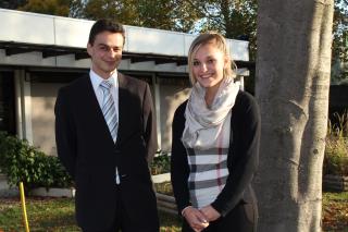 Laurent Gully et Amanda Martin préparent la coupe Georges Baptiste