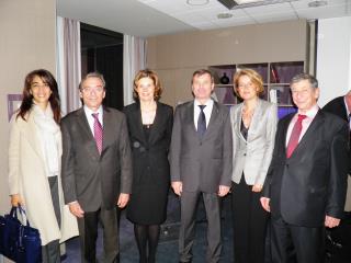 De gauche à droite : Nawel Rafik adjointe au maire, Roland Ries maire de Strasbourg, Sandrine...
