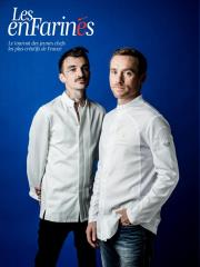 Guillaume Sanchez, à gauche, restaurant Neso, 1 étoile Michelin (Paris, IXe) et Nicolas Paciello,...