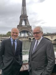 Renaud Dutreil et Alain Ducasse.