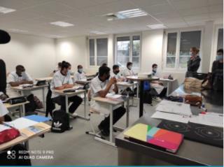 Visite de Mme La Rectrice de l'Académie de Versailles, Mme Charline Avenel