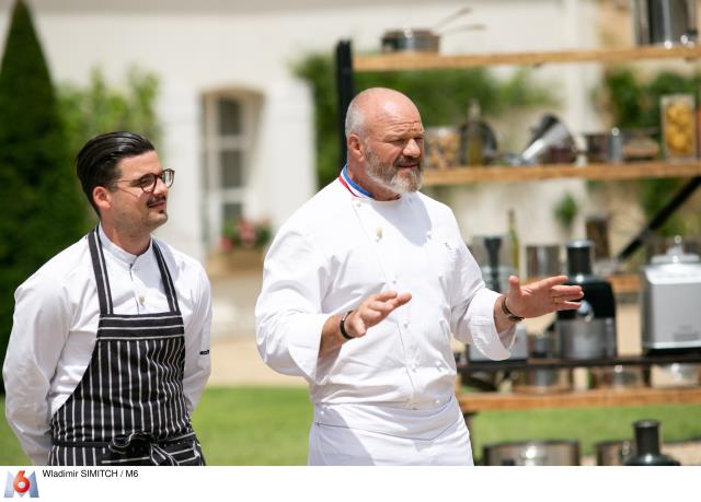 Camille Delcroix et Philippe Etchebest dans Objectif Top Chef.