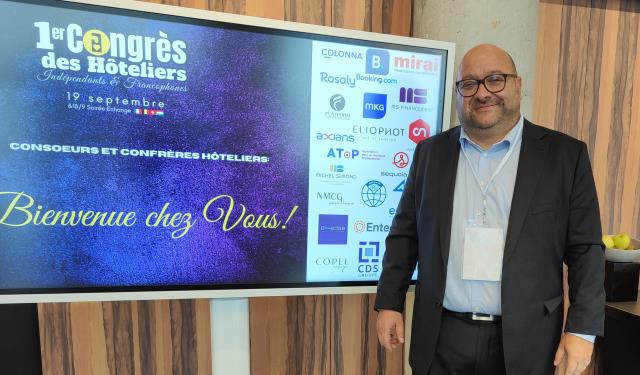 Oliver Steuermann, président du cercle THCC d'hôteliers francophones indépendants.