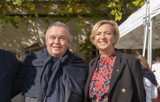 Olivier Ginon, fondateur de la Fondation pour la Cuisine Durable par Olivier Ginon, et Marie-Odile...
