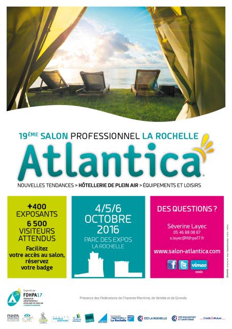 Atlantica réunira plus de 400 exposants au Parc des Expos de La Rochelle du 4 au 6 octobre 2016.