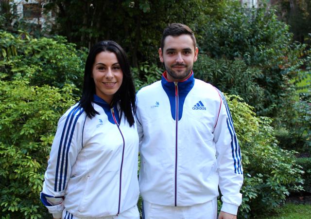 Corlalie Cruzel (service) et Gilles Claret (cuisine), dans les starting blocks pour la finale européenne des Olympiades des Métiers.
