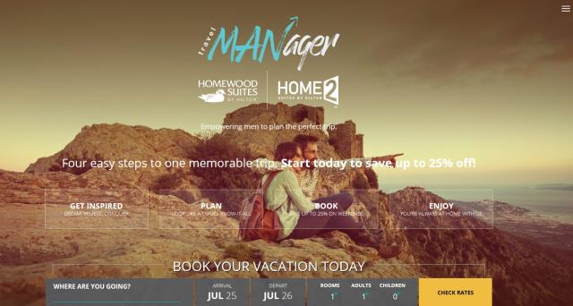le site de Travel MANager dédié aux hommes