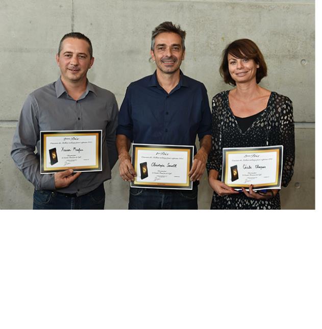 En 2015, Christophe Servell (au centre) a remporté les deux titres : Meilleur torréfacteur et Meilleur café.