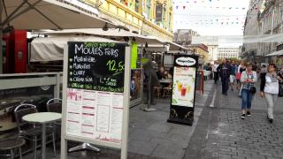 Autour de la place Rihour piétonne, les restaurateurs avaient lancé l'opération 'Moultes moules',...