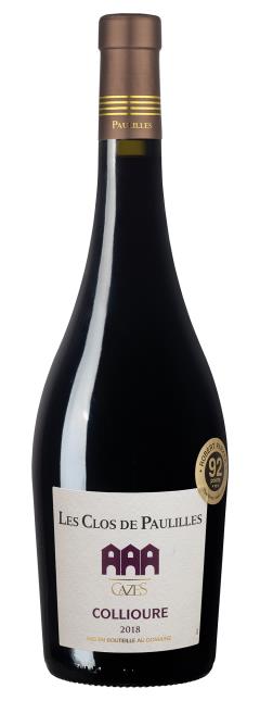 La cuvée Les Clos de Paulilles 2018 de la Maison Cazes, AOP Collioure.