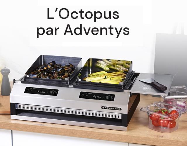 Octopus, la plancha par Adventys.