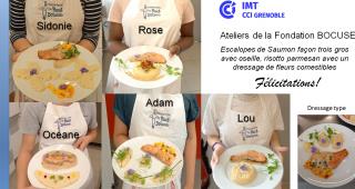 les réalisations des jeunes qui participent aux ATELIERS BOCUSE cuisine/pâtisserie