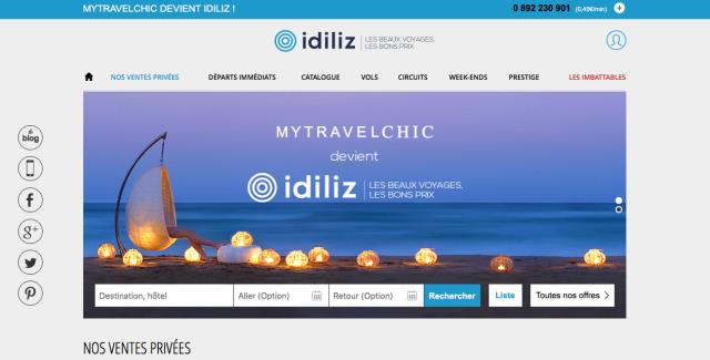 Mytravelchic devient Idiliz.