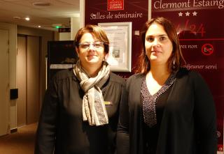 Catherine Lafuente, assistante de direction, et Virginie Malleret, directrice.