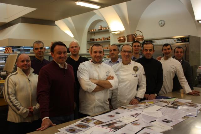 De gauche à droite, Patrice Contrand, Jérôme Le Minier, Christophe Langrée, Thierry Charrier, Guillaume Gomez, Pascal Griève, Bernard Vaussion, Lionel Veillet, Gilles Poyac, Olivier Grimaud et Cédric Chabaudie.