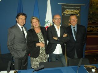 Frédéric Jourdan-Gassin, Jacques Pourcel et Paul Obadia lors de la présentation de l'édition 2012