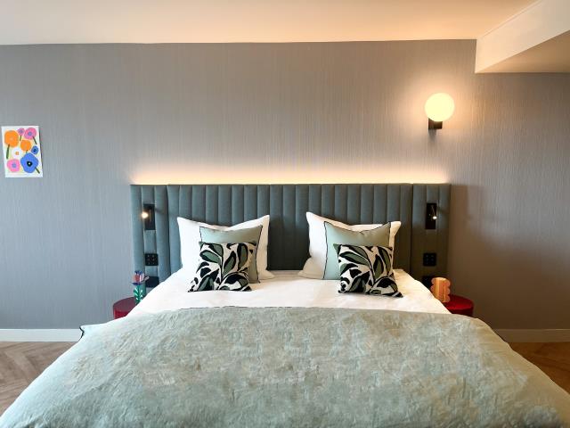 Une chambre du H4 Hotel Wyndham Paris Pleyel, qui ouvrira le 10 juin prochain. 