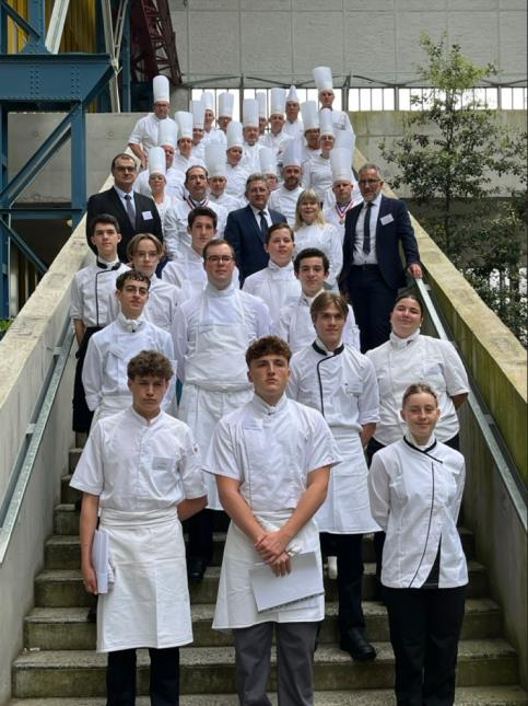 Les candidats du concours général des métiers "cuisine" 2024