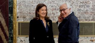 Maggie Henriquez, Directrice Générale de Baccarat et Alain Ducasse.