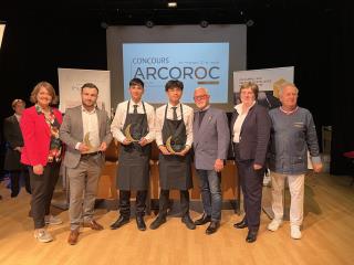 Les gagnants du concours de mixologie Arcoroc 2024, Mathis Damo & Noam Riah du lycée Lavoisier de Roubaix.