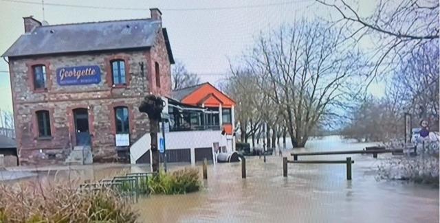 Le restaurant-guinguette Georgette, à Rennes, est l’un des établissements victimes des inondations.