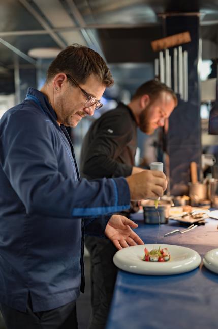 Eric Guerin, chef étoilé de la Mare aux oiseaux, à Saint-Joachim (Loire-Atlantique). 