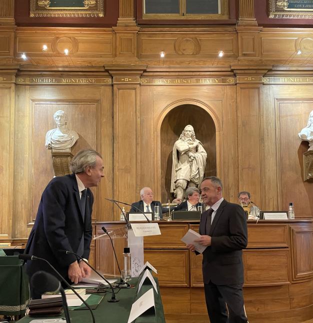 Laurent Gardinier, Président de Relais & Châteaux et Bernard Pacaud.