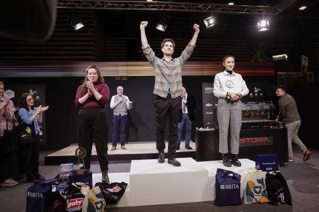 Kévin David remporte le championnat de France des baristas