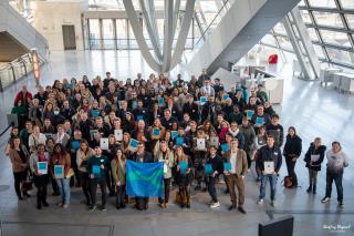 Cérémonie de remise des prix du label Clef Verte 2025 au musée des Confluences de Lyon le 21 janvier.