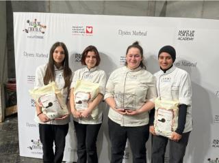 L'équipe lauréate du Trophée Jeunes Espoirs Chocolatiers 