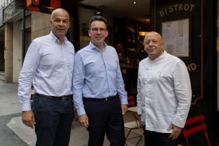 Arnaud Rousseau, Président de la Fédération nationale des syndicats d'exploitants agricoles (FNSEA), Pascal Peltier, Directeur général de METRO France et Thierry Marx, Président de l’Union des Métiers et des Industries de l'Hôtellerie (UMIH).