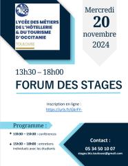 Forum des stages au lycée hôtelier de Toulouse