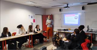 Itervention de M. Heraud au lycée Montaleau