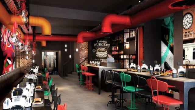 Buffalo Burger, le nouveau concept de Buffalo Grill s'adaptera aux centre villes avec une surface plus réduite de 150 m2. La déco sera aussi plus contemporaine sur le thème de Chicago.