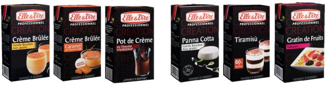 la gamme desserts Elle & Vire.