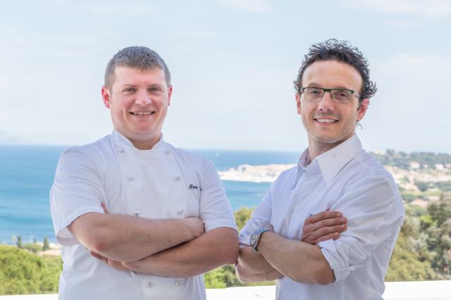 Pietro Volontè et Simone Zanoni, nouveau duo des cuisines de la Villa Belrose à Gassin.