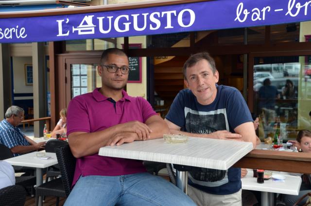 Philippe Fenaux (à droite) à racheté l'Augusto pour compléter son offre de restauration sur Autun en mettant Chriss Jolly (à gauche) à sa tête.