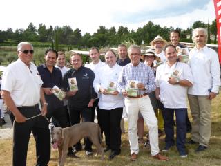 Jacques Gantié, Werner Wunderli, directeur de La Coquillade (à g.) et Christophe Renaud (4e en...