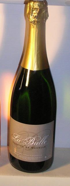 Vin effervescent des coteaux-de-l'ain, blanc de blanc brut.