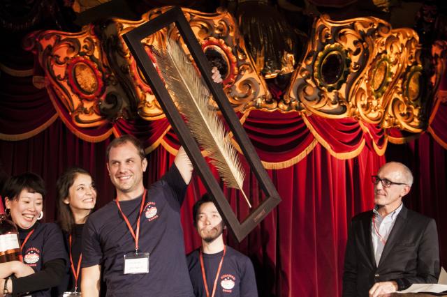 Jean-Baptiste Meusnier, créateur de Kodawari Ramen remporte la palme d'or du Leaders Club France 2017.